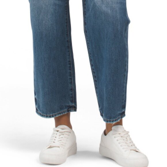 NEW HIDDEN The Ella Cropped Classic Drawstring Wide Leg Jean FOR WOMEN 166mn - Picture 6 of 6